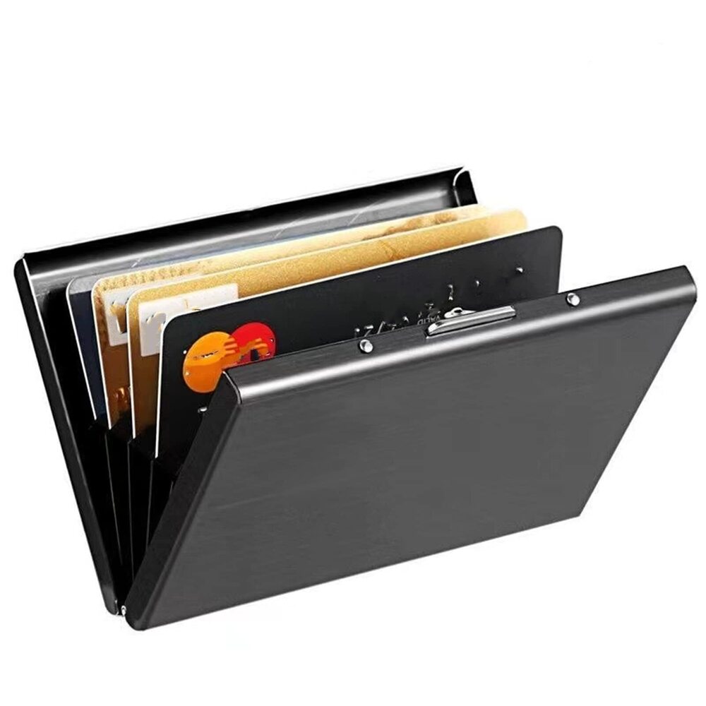 6683 RFID BlockingStainless Steel Credit Card Holder, Metal Slim Wallet